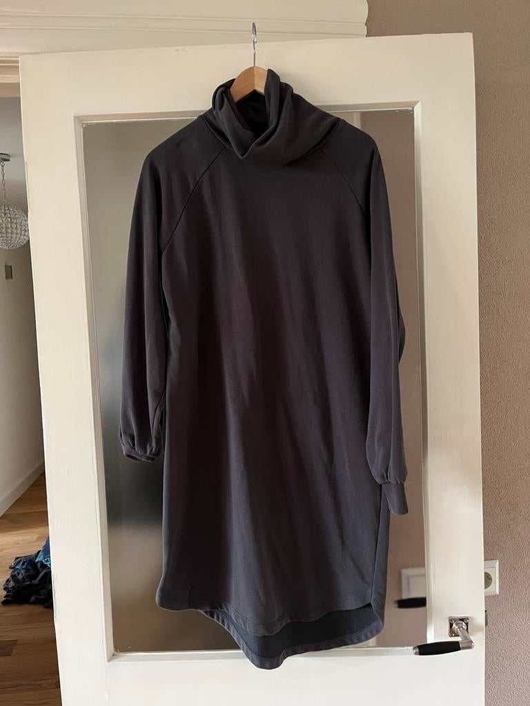 Grijze jurk met col - JDY maat M, wijd model, Maat 38/40 (M), Ophalen of Verzenden, Zo goed als nieuw, Grijs