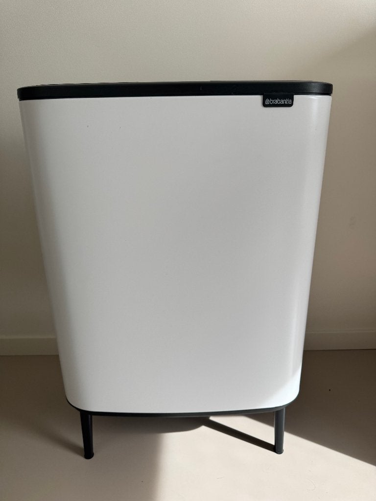 Brabantia Bo Touch Bin Hi Prullenbak - 60 liter - 2x30L, 40 liter of meer, Ophalen, Gebruikt, Rvs