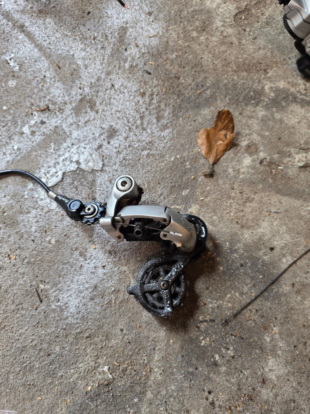 Shimano Achterderailleur met Bediening en Kabel, Fietsen en Brommers, Fietsonderdelen, Ophalen of Verzenden, Gebruikt, Derailleur of Ketting