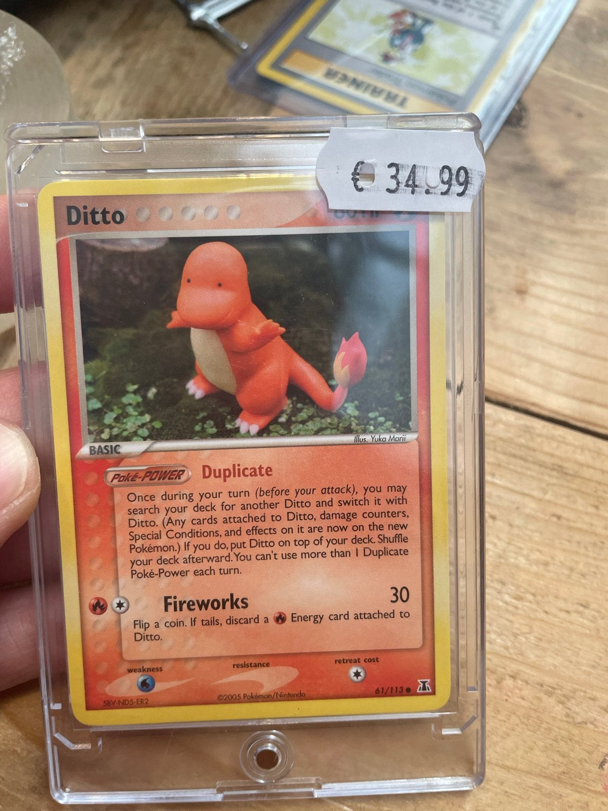 Ditto (Charmander) 61/113 EX FireRed & LeafGr, Ophalen of Verzenden, Gebruikt, Losse kaart