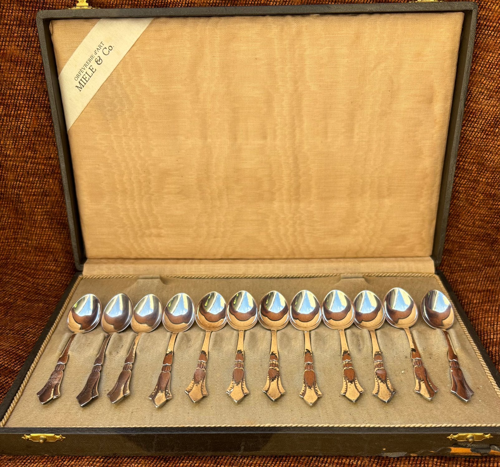Set verzilverde theelepels, Antiek en Kunst, Ophalen of Verzenden
