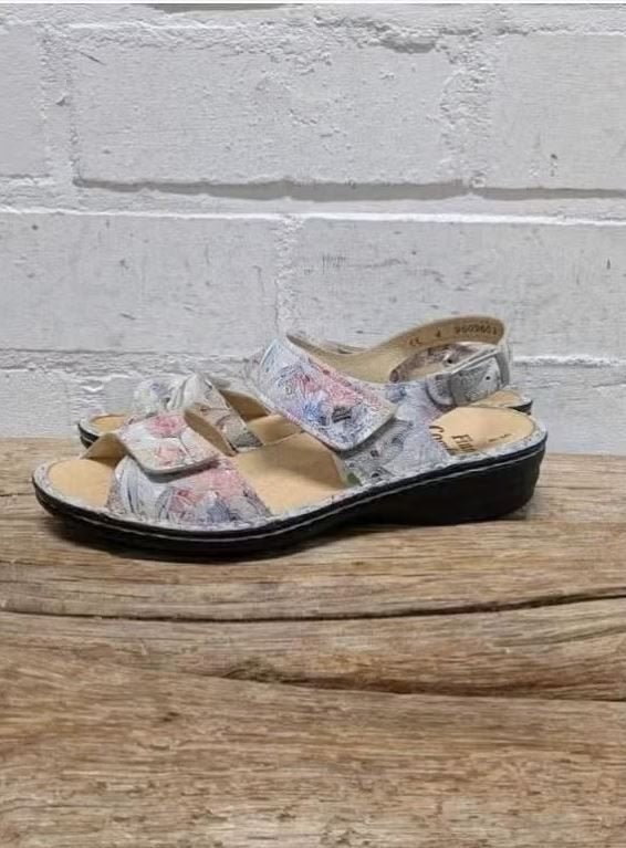 Finn Comfort - Leren slippers 37 - Nieuw €129 - Uitneembaar, Finn Comfort, Nieuw, X, Sandalen of Muiltjes