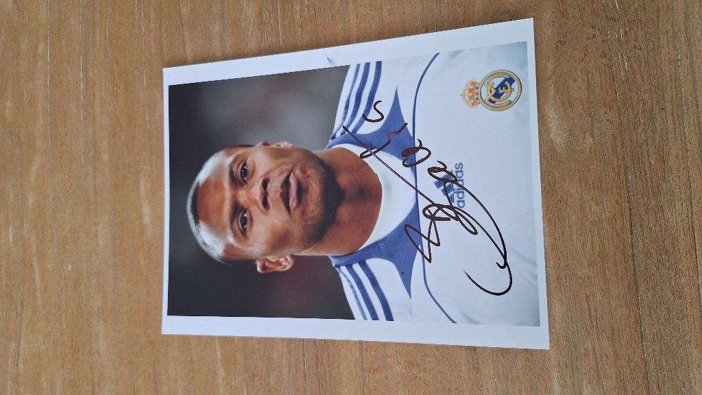 Foto 20x25 cm met handtekening; Julio Baptista # Real Madrid, Ophalen of Verzenden, Nieuw, Buitenlandse clubs, Overige typen