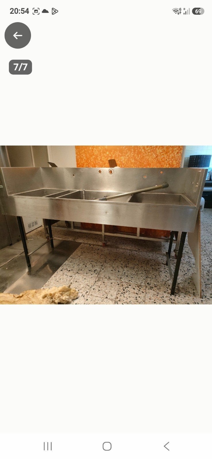 Robuste RVS 3 spoelbakken van Donka, Huis en Inrichting, Ophalen, Gebruikt, 100 tot 150 cm, 200 cm of meer