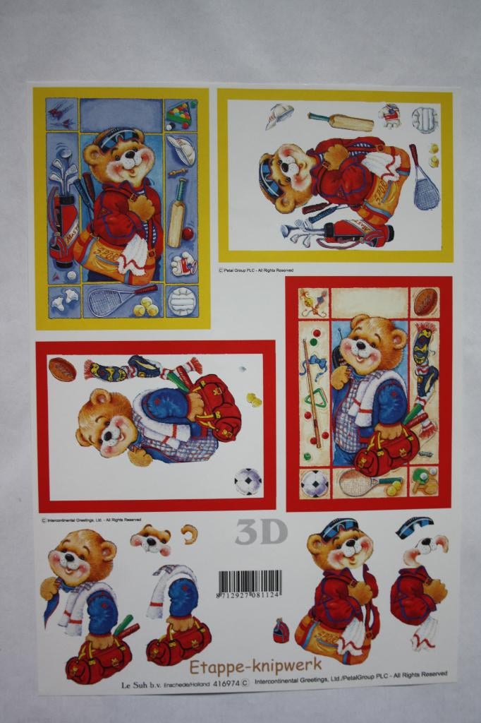 Knipvel 3D etappeknipwerk kinderen 9104, Ophalen of Verzenden, Nieuw, Kind, Knipvel