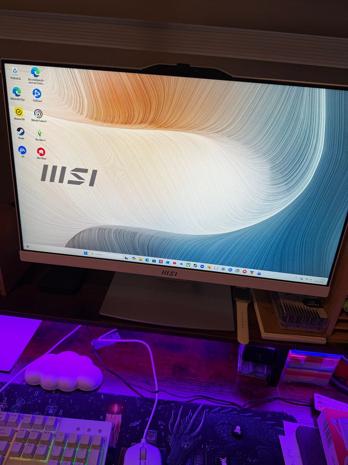 MSI Monitor,  Toetsenbord, Muis & Controller Set, IPS, Full HD, Zo goed als nieuw, Ophalen