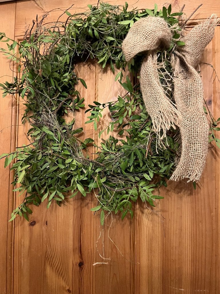 sobere krans van pistache en wilde tijm, 40 cm, Krans, Nieuw, Ophalen of Verzenden