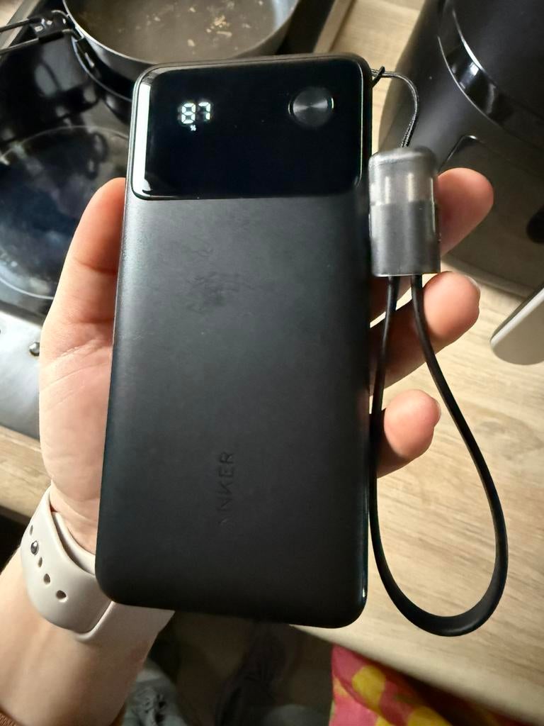 ANKER 20.000mAh 30W Powerbank Zwart new, Ophalen of Verzenden, Zo goed als nieuw, Apple iPhone