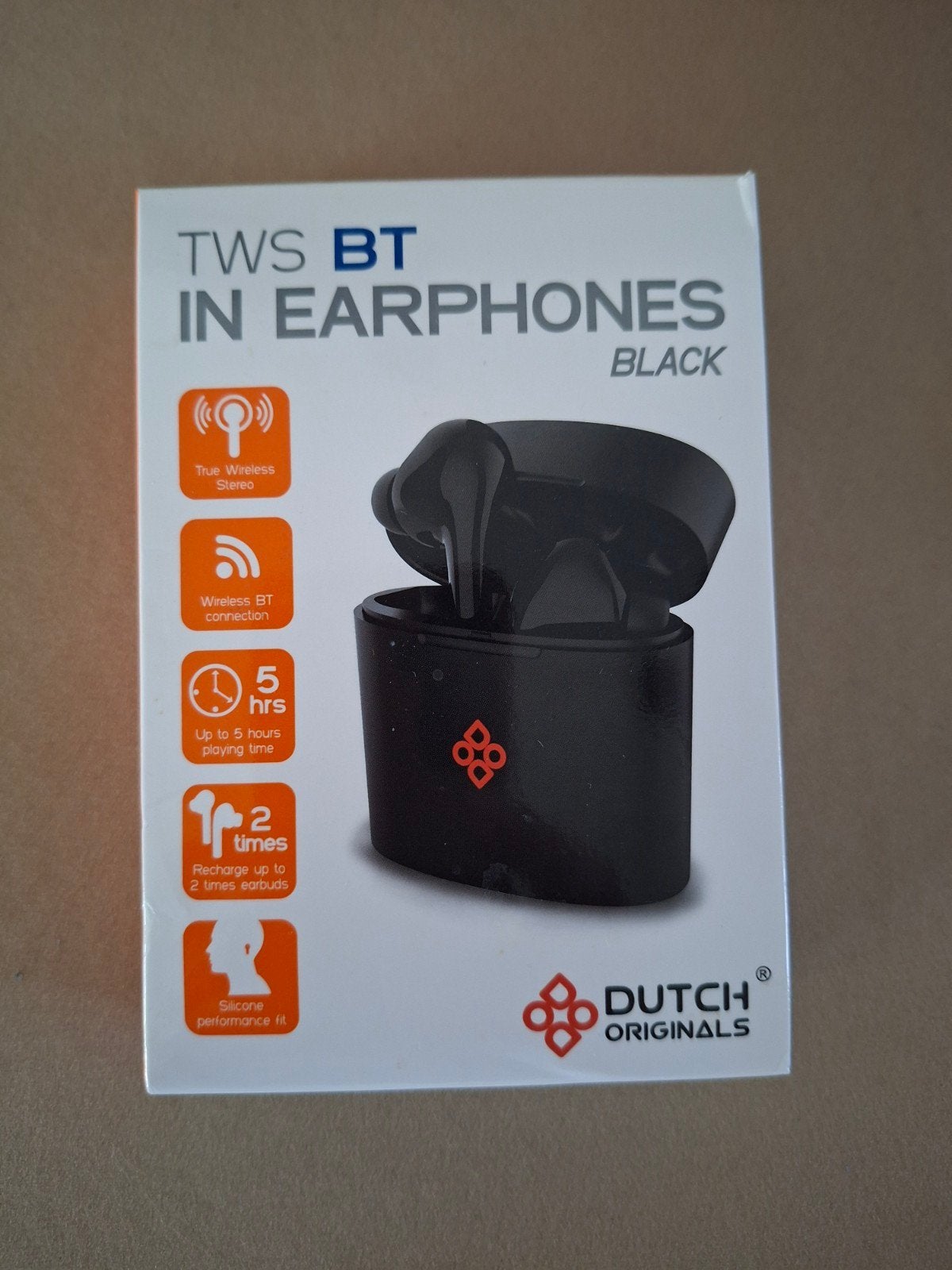 Dutch Originals TWS BT In-Ear Oordopjes Zwart, Audio, Tv en Foto, Koptelefoons, Overige merken, In-ear, Bluetooth, Nieuw