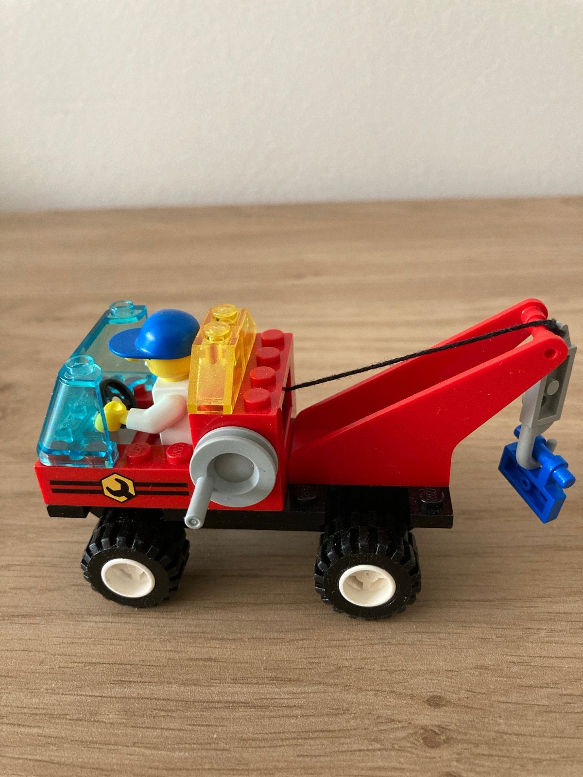 Lego Takelwagen met minifiguur en instructies, Lego, Ophalen of Verzenden, Compleet, Complete set
