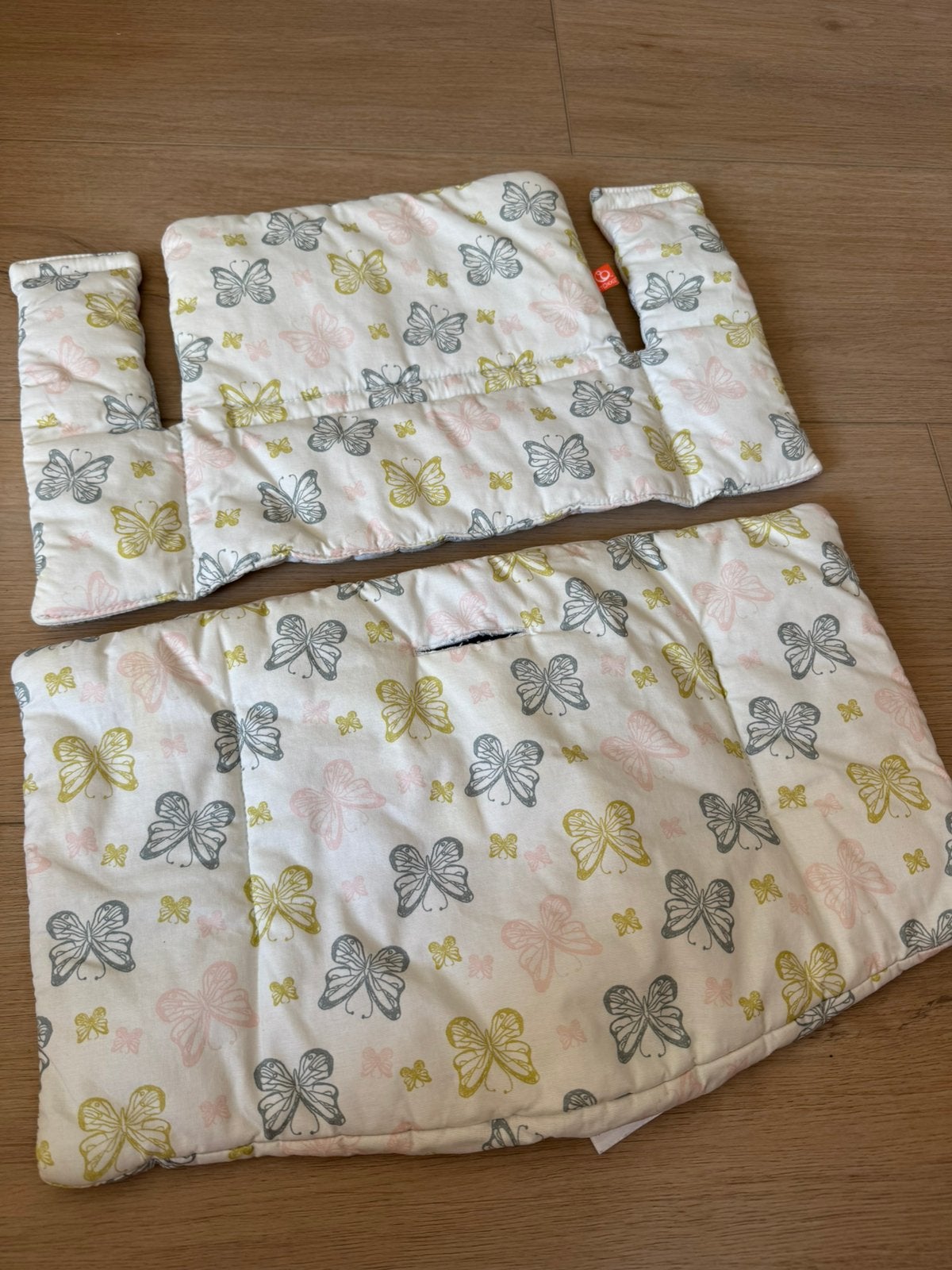 Stokke Tripp Trapp babyset kussenset vlinders, Ophalen of Verzenden, Zo goed als nieuw, Meegroeistoel