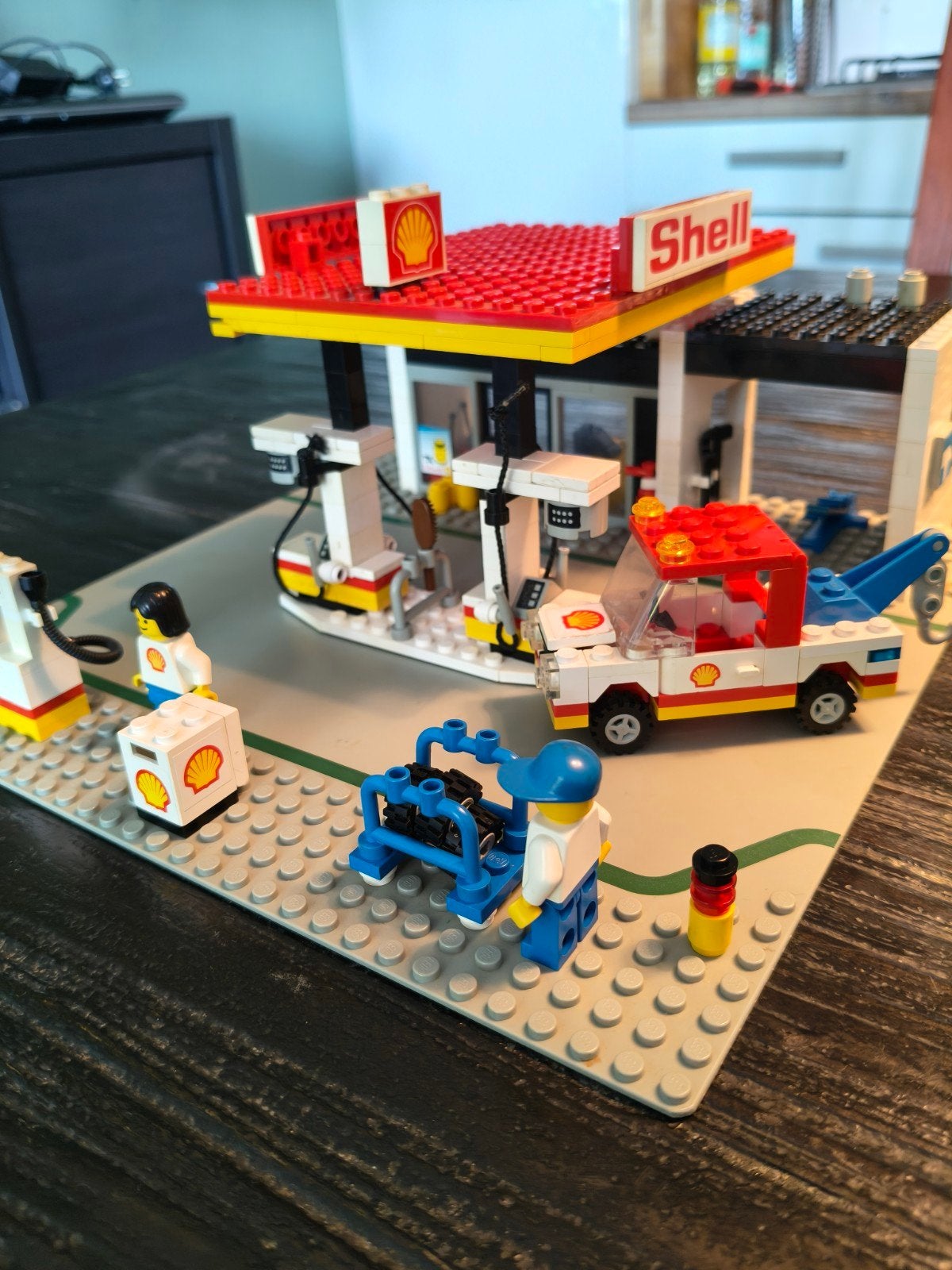 Lego 6378 service station, Kinderen en Baby's, Speelgoed | Duplo en Lego, Ophalen, Compleet, Gebruikt, Overige thema's