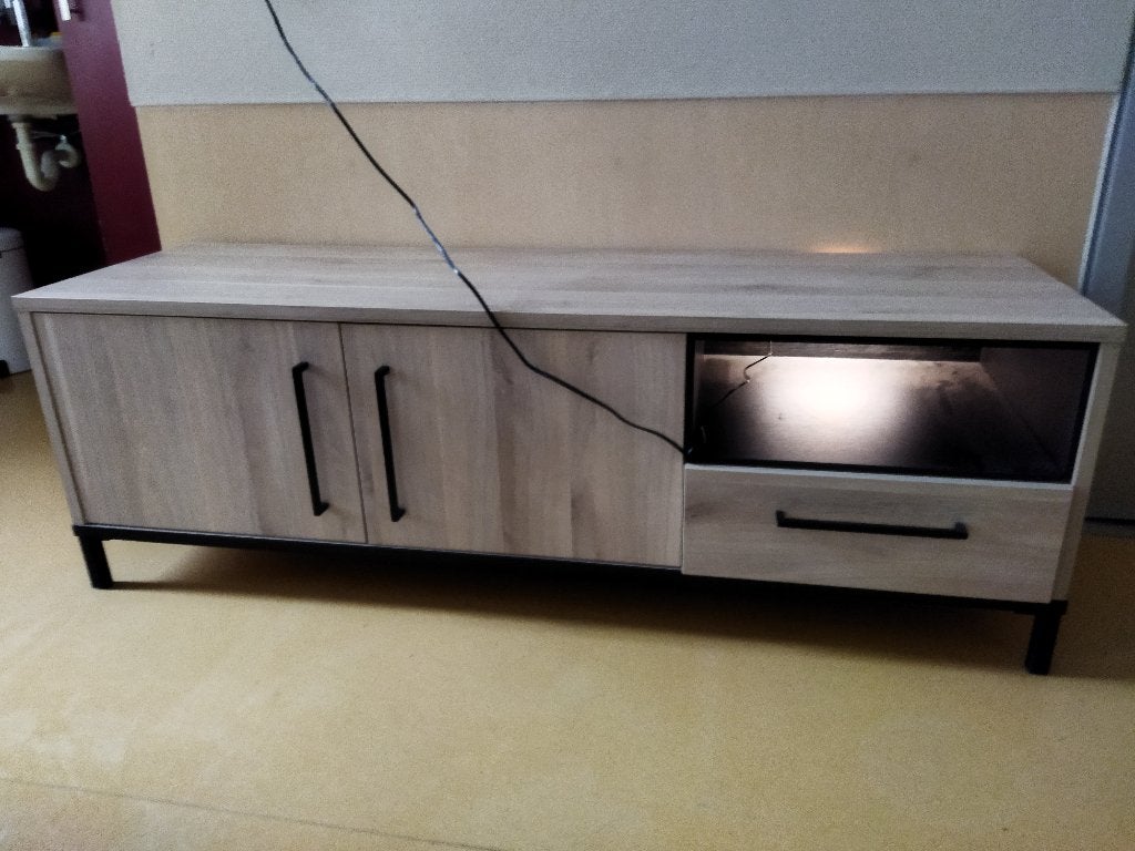 Tv kast, Huis en Inrichting, Kasten | Televisiemeubels, Ophalen, 100 tot 150 cm, Zo goed als nieuw, Minder dan 100 cm
