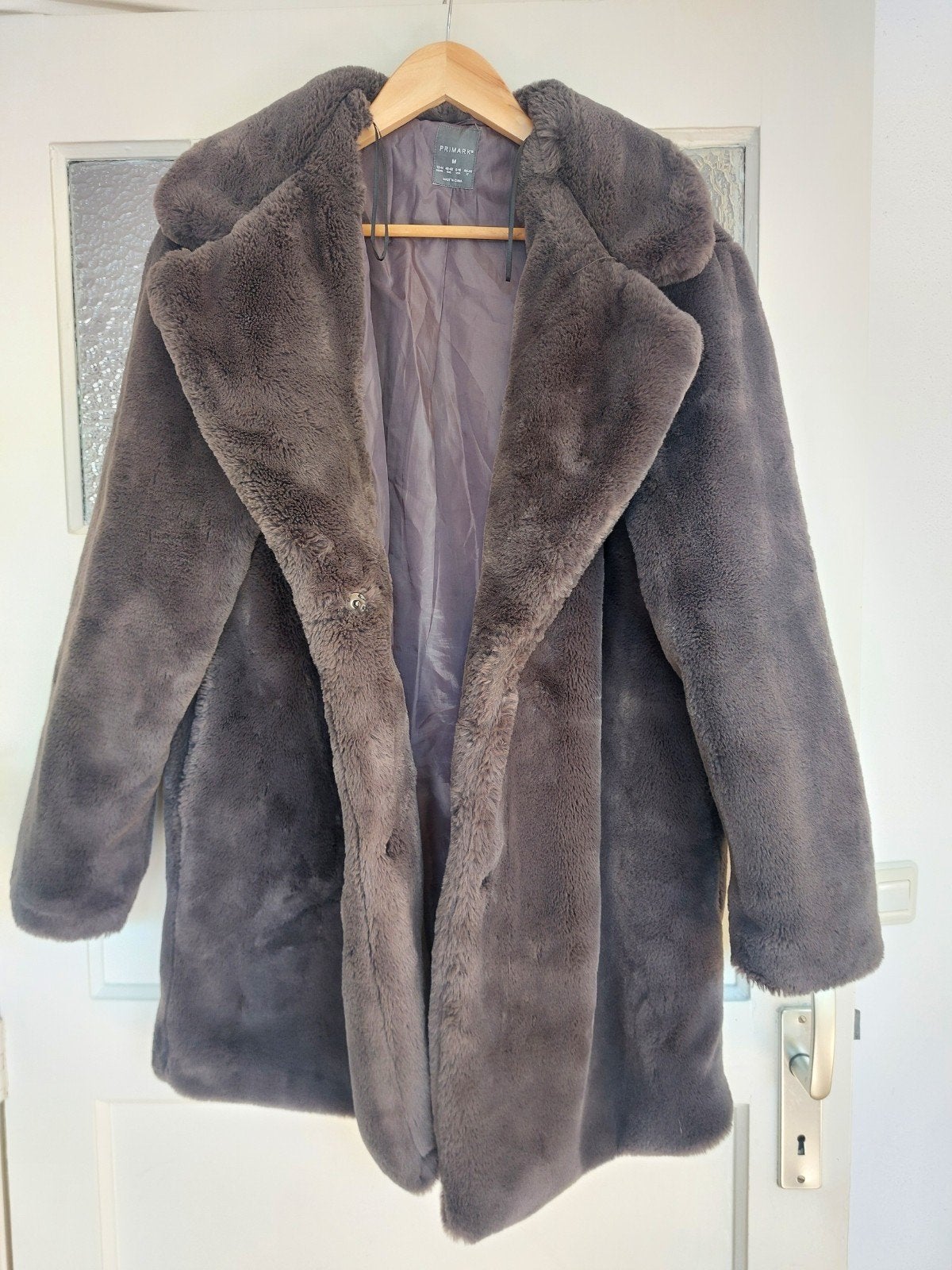 Faux fur oversized winterjas, Bruin, Primark, Maat 42/44 (L), Ophalen of Verzenden
