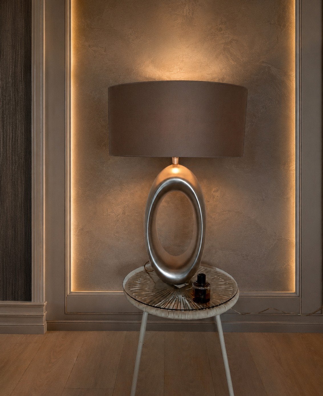 Eric Kuster Ovaal Zilver Lamp, Ophalen, Overige merken, Nieuw, Sfeerlamp