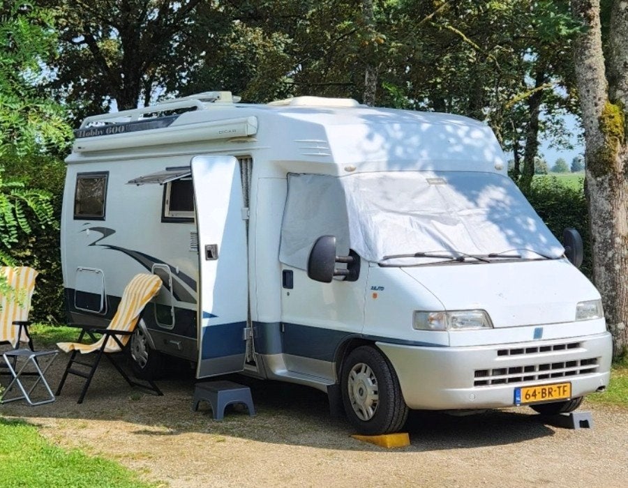 Camper Fiat ducato 2.8 JTD Hobby 600, Caravans en Kamperen, Campers, Kluisje, Ringverwarming, Fiat, Luifel