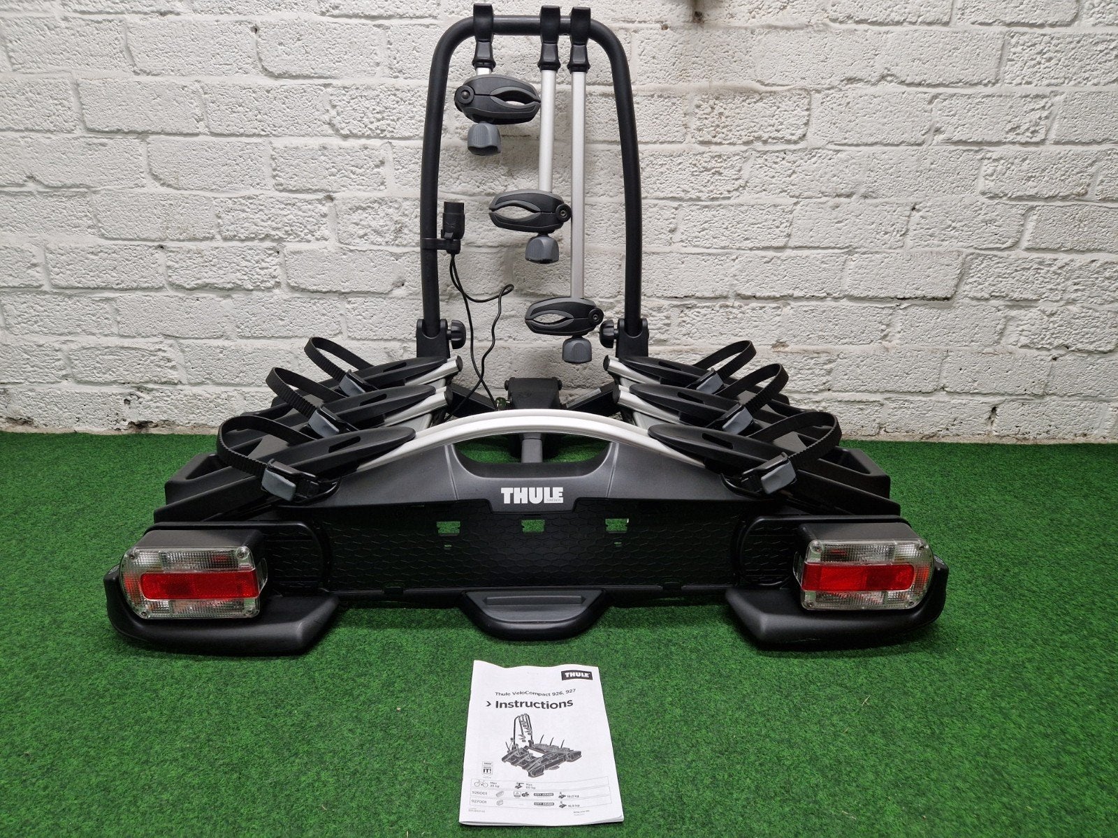 Nette Thule VeloCompact 927 fietsendrager voor 3 fietsen, Auto diversen, Fietsendragers, Thule, 3 fietsen of meer, Elektrische fiets