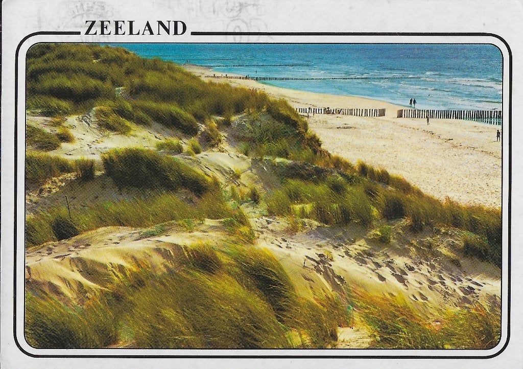 Q2728 Gelopen ansichtkaart zeeland, Verzamelen, Ophalen of Verzenden, 1980 tot heden, Gelopen, Zeeland