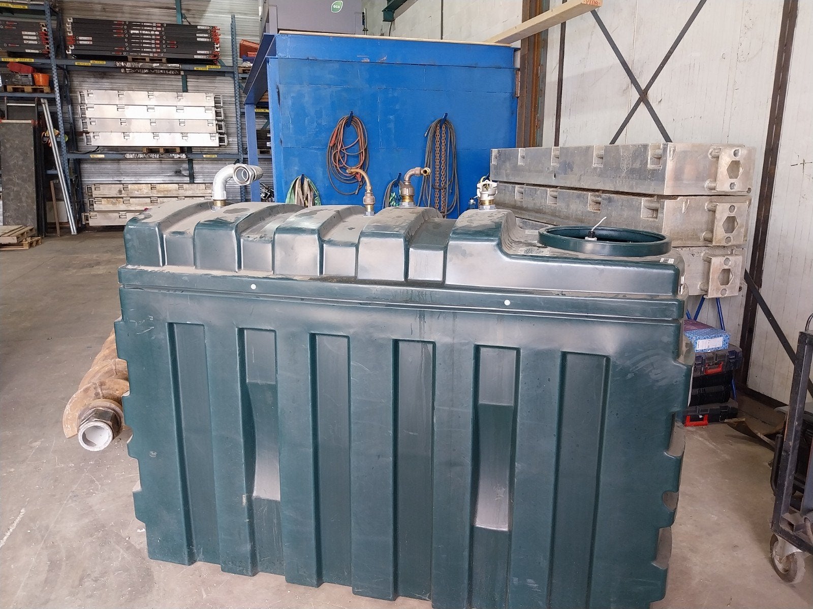 Dieseltank 1100 liter, Ophalen