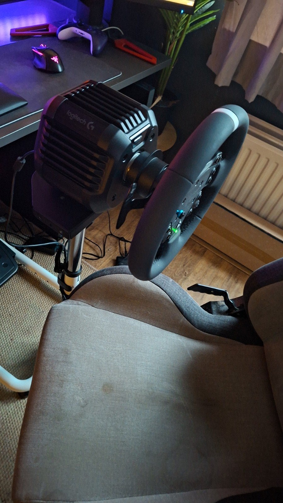 Logitech G RS50 DD (8nm) met rond stuurwiel (PC/Xbox), Racestuur, Gebruikt, Ophalen of Verzenden, PC
