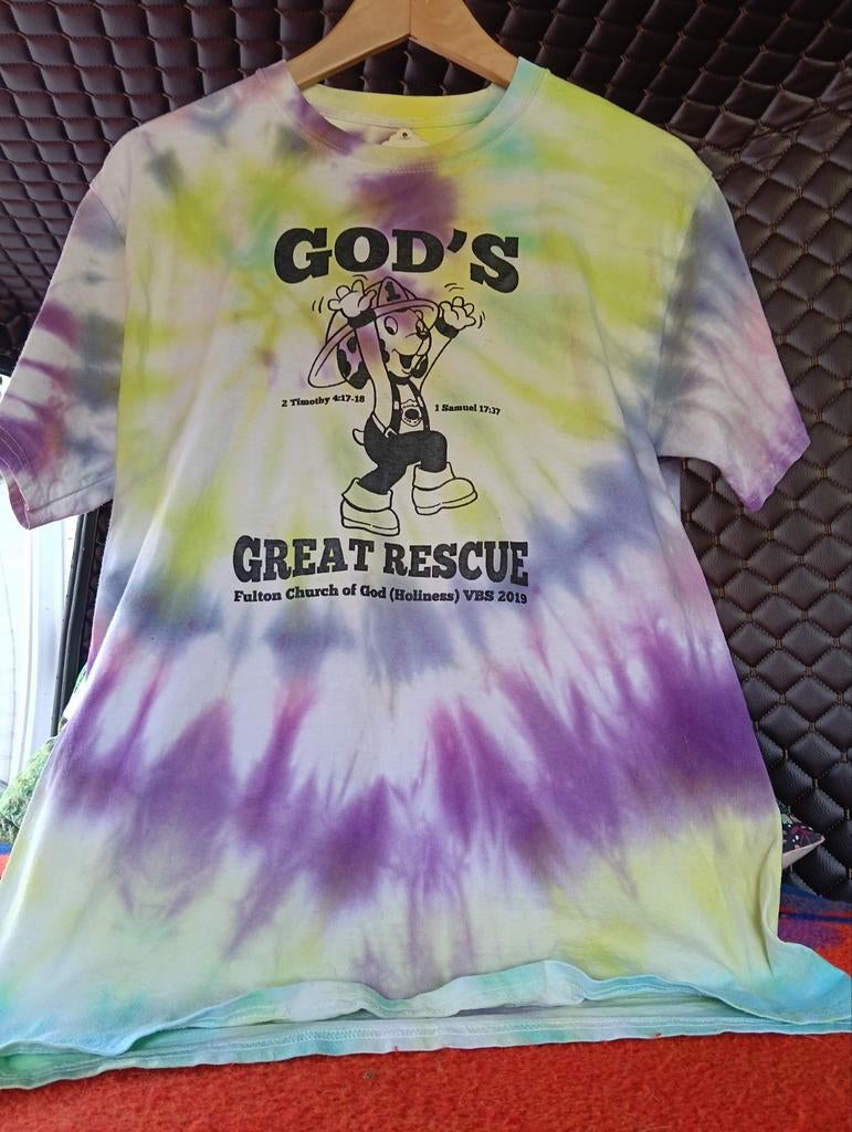Hanes Vintage Tie Dye T-shirt 100% Katoen Maat Medium, Kleding | Heren, T-shirts, Gedragen, Maat 48/50 (M), Wit, Ophalen of Verzenden