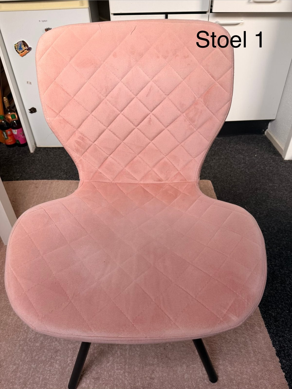3 Oud roze stoelen, Ophalen, Gebruikt, Overige kleuren, Drie