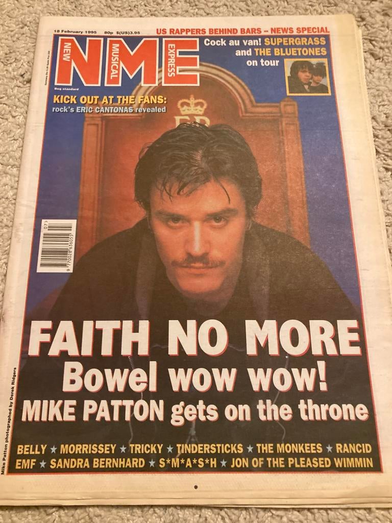 NME 1995 FAITH NO MORE Tupac Shakur SUPERGRASS Bluetones EMF, Ophalen of Verzenden, Muziek, Film of Tv