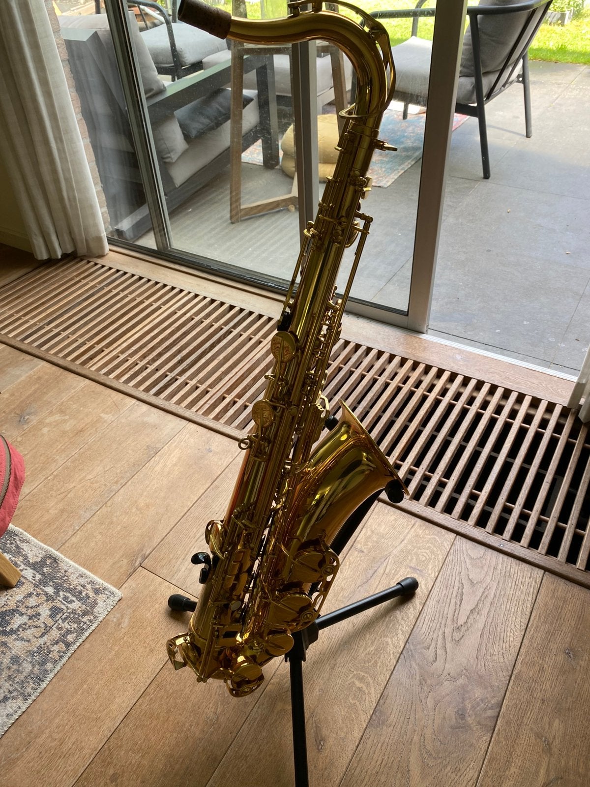 Tenorsaxofoon Jupiter JTS 587GL, Muziek en Instrumenten, Blaasinstrumenten | Saxofoons, Zo goed als nieuw, Tenor, Ophalen of Verzenden