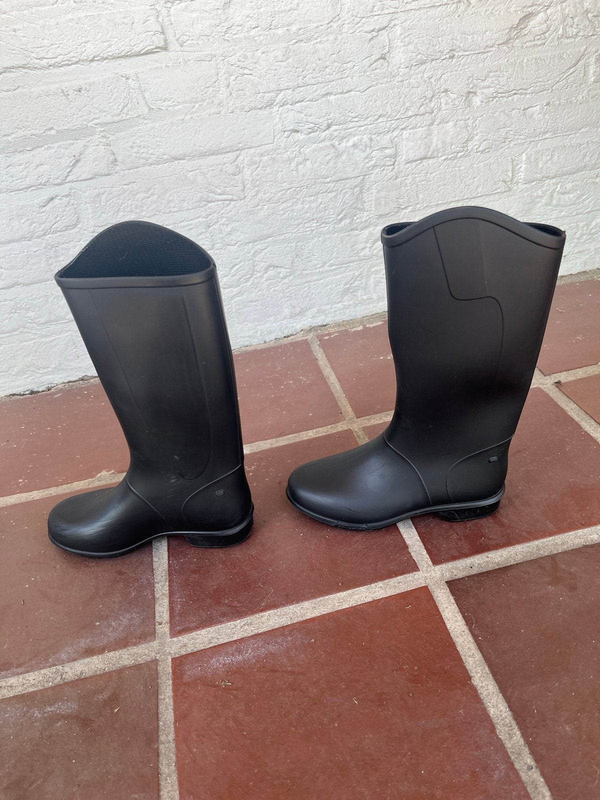Te koop Zwarte paardrijlaarzen merk Fouganza  Maat 33 en 34, Ophalen, Zwart, Overige typen, Gedragen