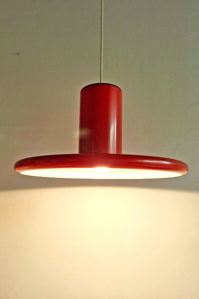 Lita pendolita pendant hanglamp vintage jaren 70, Ophalen, Gebruikt, Metaal, Vintage