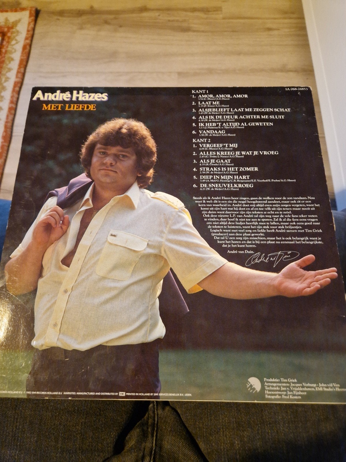 André Hazes - Met Liefde LP (1982) - Prima Staat, Cd's en Dvd's, Ophalen, LP, Gebruikt, Pop