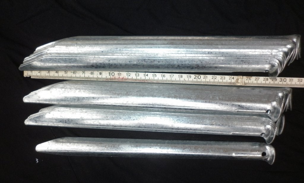 30 stuks Halfronde tentharing merk Umefa lengte 30 cm, Ophalen of Verzenden, Zo goed als nieuw