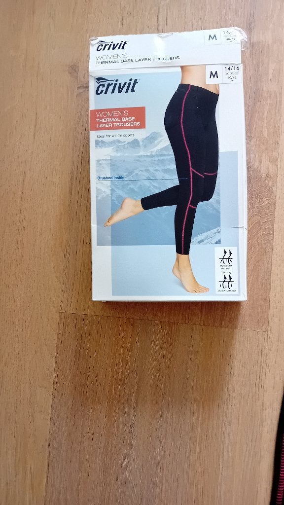 Sport broek nieuw maat M crivit thermo, Ophalen of Verzenden, Nieuw, Zwart, Lang