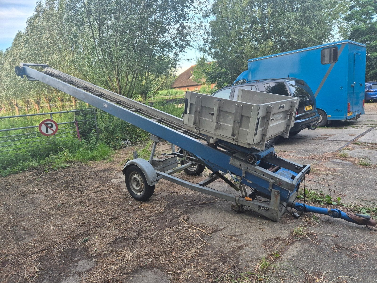 Emminghaus Pionier Pannenlift / Bouwlift op aanhanger (GEDA, Ophalen of Verzenden