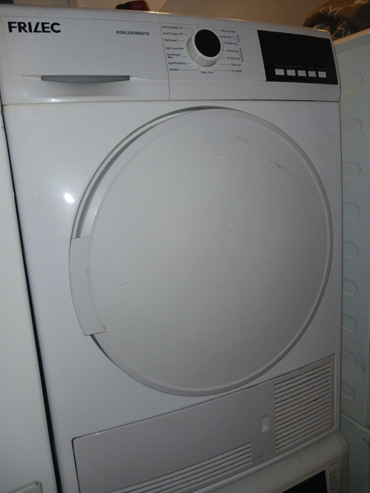 Frilec condensdroger ( Met garantie), 6 tot 8 kg, Anti-kreukfase, Ophalen of Verzenden, Zo goed als nieuw
