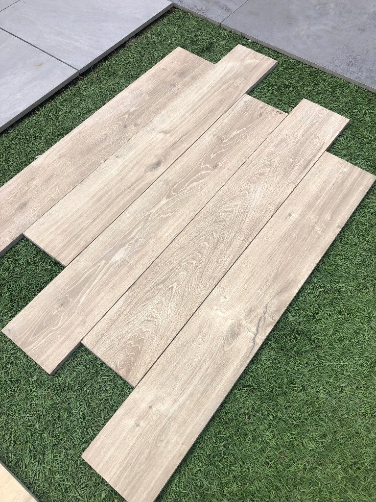 keramische houtlook terrastegels 120x20x2 cm 2 de keus, Keramiek, Nieuw, Ophalen of Verzenden, 10 m² of meer
