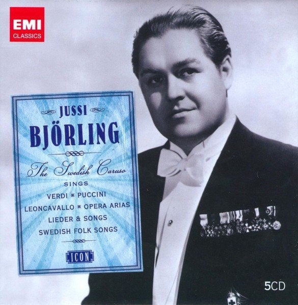 JUSSI BJÖRLING Swedish Caruso 5 - CD BOX EMI ICON NIEUWSTAAT, Ophalen of Verzenden, Romantiek, Zo goed als nieuw, Opera of Operette