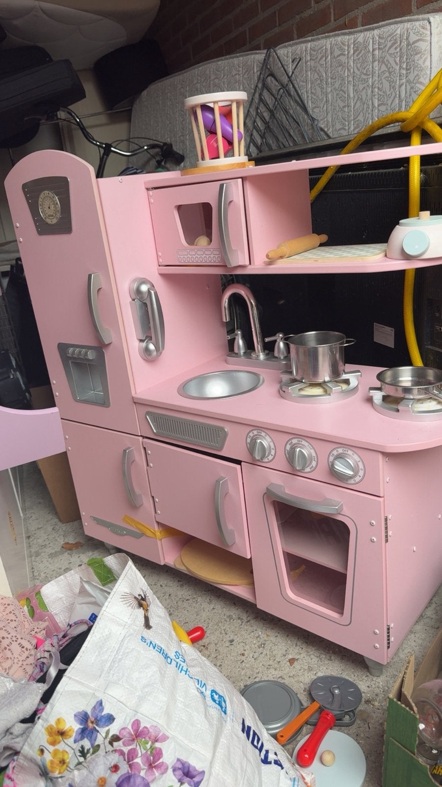 Prachtige unieke speelgoed keuken kinderen roze, Ophalen, Zo goed als nieuw