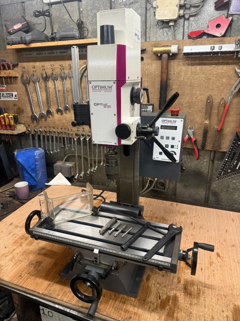 Optimum optimill MH 20V freesmachine, Ophalen, Gebruikt, Elektrisch, Overige soorten