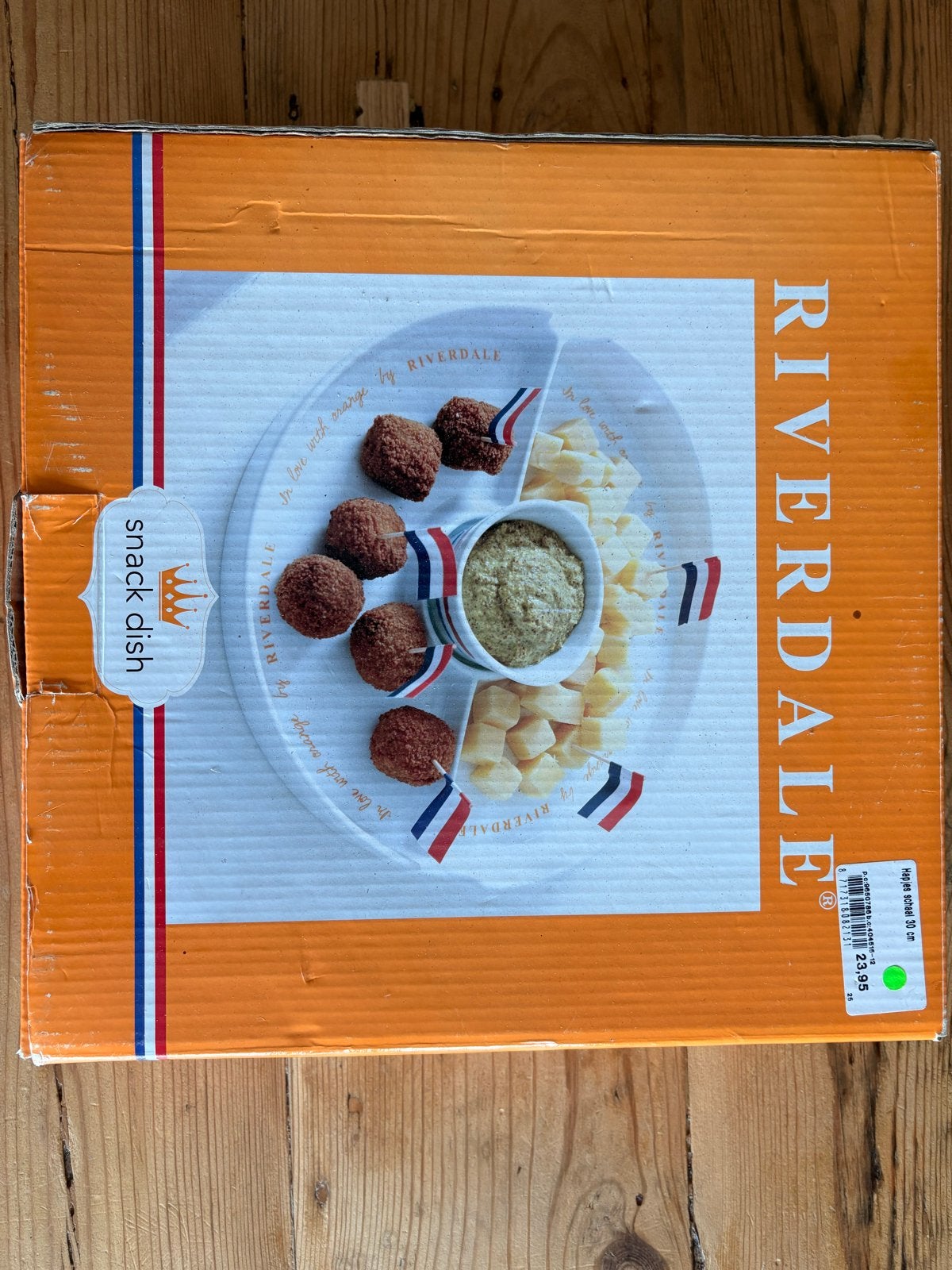Riverdale snack schaal met dipkom - zgan, Ophalen, Overige merken, Keramiek, Modern
