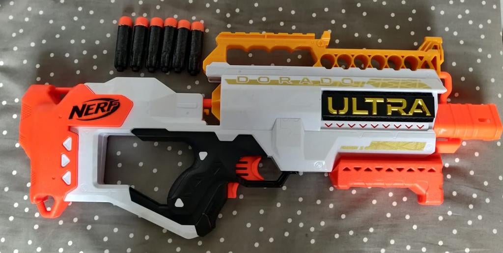 Nerf Ultra Dorado - Gemotoriseerd & Werkend + 10 PIJLTJES, Kinderen en Baby's, Speelgoed | Babyspeelgoed, Overige typen, Ophalen