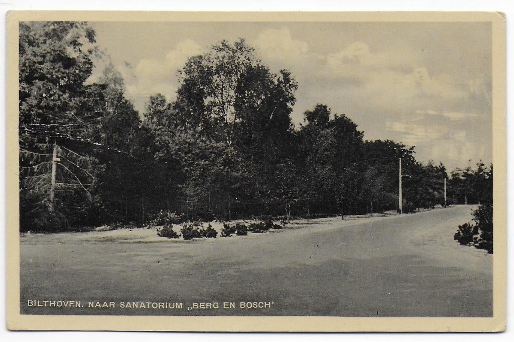 Bilthoven Naar Sanatorium Ansichtkaart uit 1944 (B7398 ), Ophalen of Verzenden, 1940 tot 1960, Gelopen