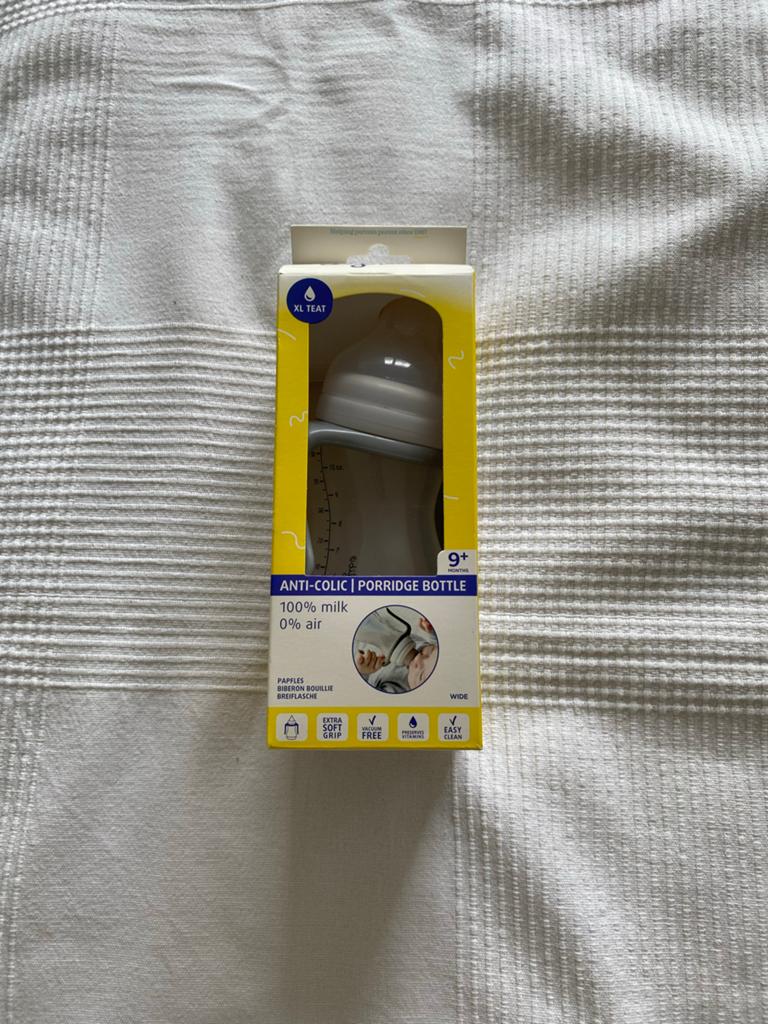 Difrax S-fles Anti-Colic Papfles XL Speen 9+ maanden, Kinderen en Baby's, Ophalen of Verzenden, Nieuw, Overige typen