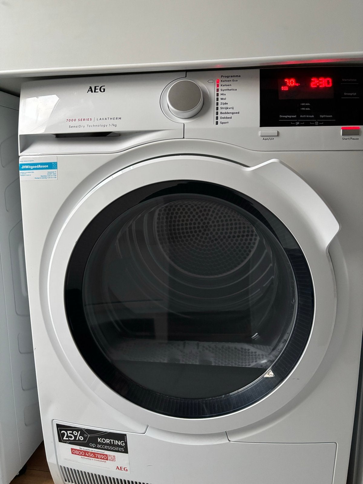 AEG 7000 Series Lavatherm droger - Waterpomp defect, 8 tot 10 kg, Ophalen, Niet werkend