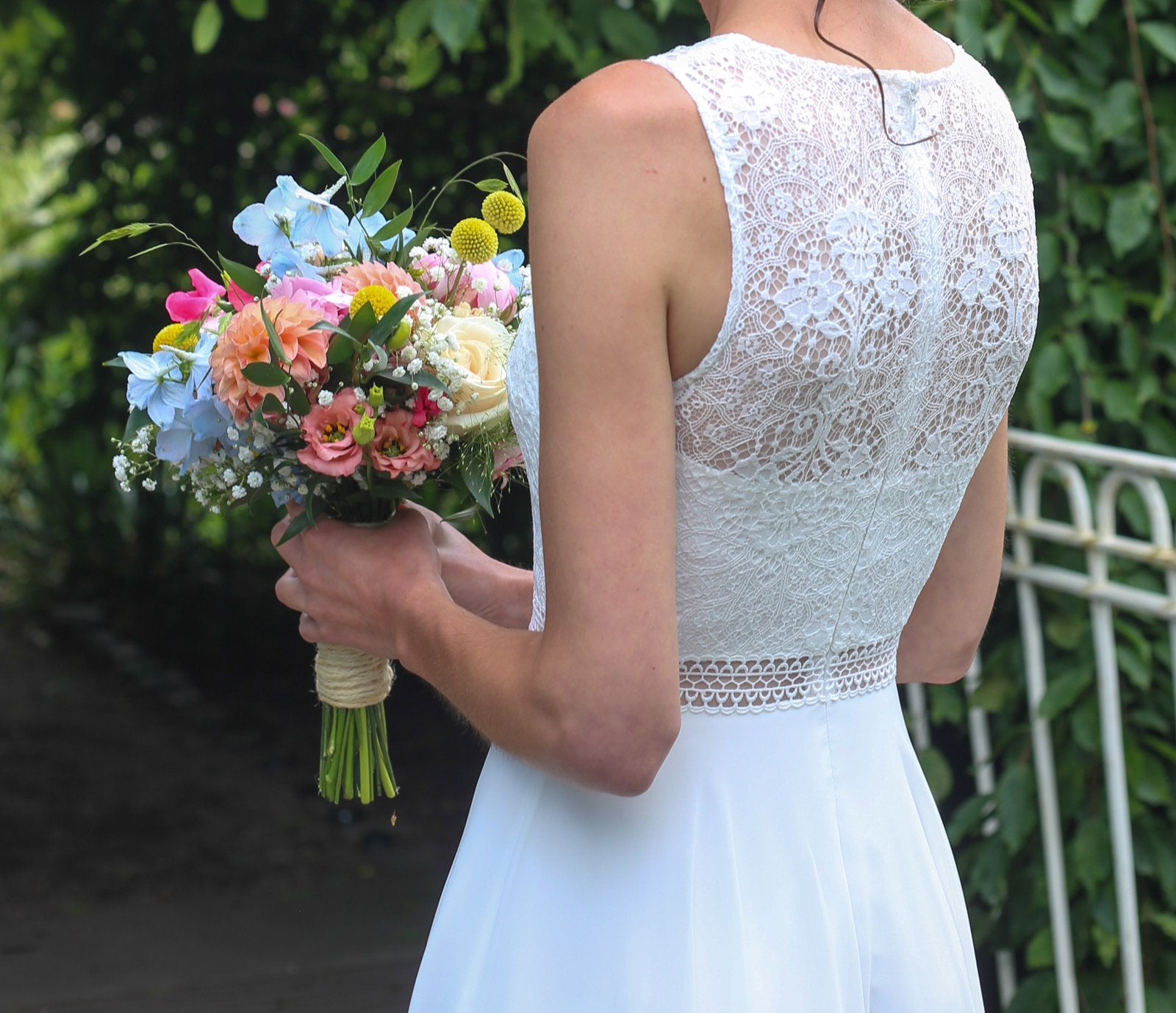 Trouwjurk maat 34, Kleding | Dames, Ophalen, Zo goed als nieuw, Wit, Trouwjurk