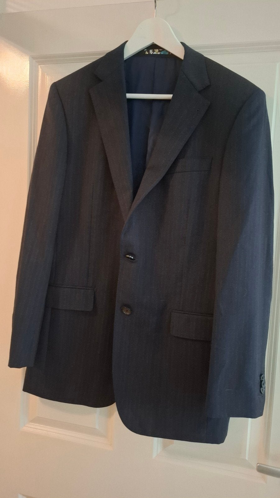 Mooi donkerblauw colbert van The Society Shop, maat 48, Ophalen of Verzenden, Zo goed als nieuw, Maat 48/50 (M), Blauw