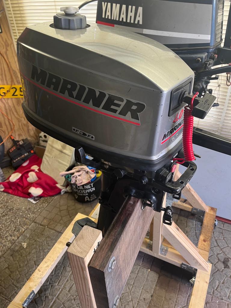 Mariner/tohatsu 4pk 2 takt kortstaart bj2001, Ophalen, Gebruikt, Motor en Techniek