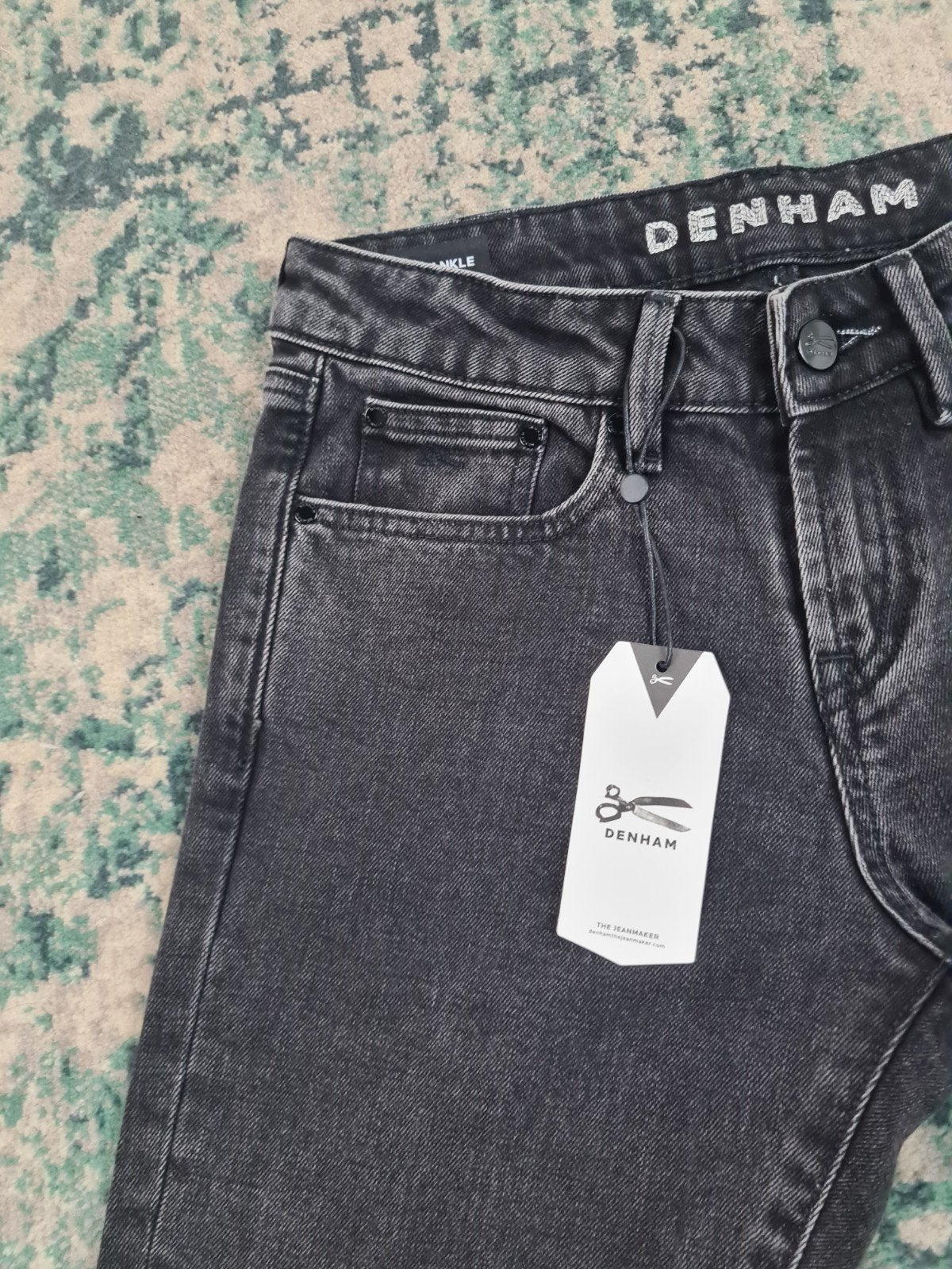 Denham Liz Ankle Straight Fit W27 L30 Zwart Nieuw Tulsi2730, Denham, Zwart, Nieuw, Ophalen of Verzenden