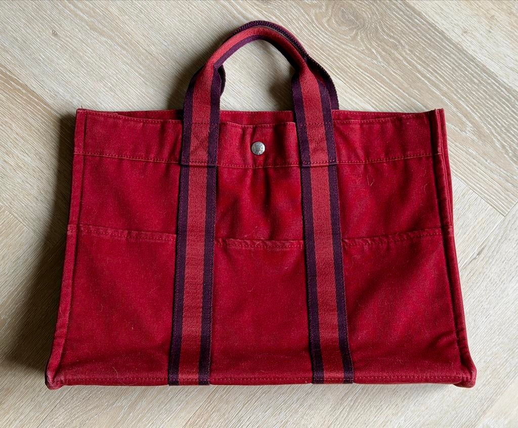 Hermès Tout tas rood - MOOI!, Sieraden, Tassen en Uiterlijk, Ophalen of Verzenden, Zo goed als nieuw, Rood, Handtas