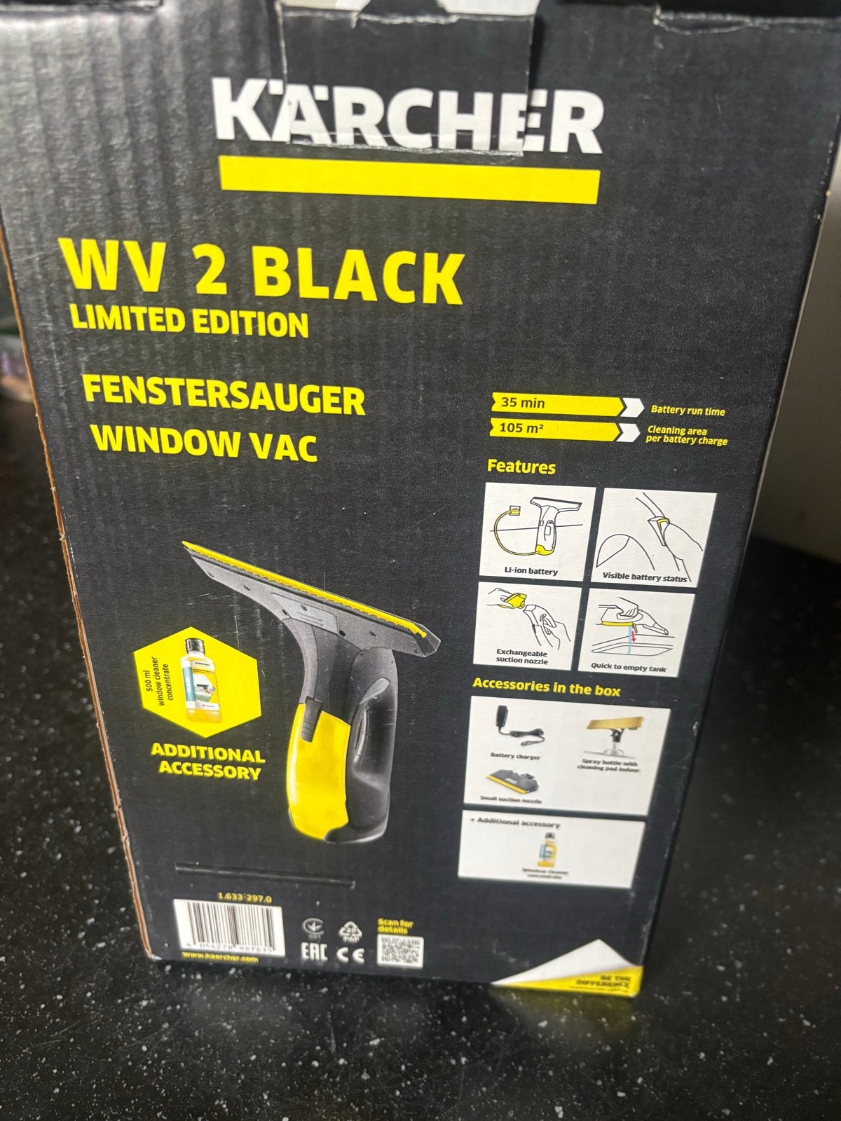Kärcher WV 2 Black Accessoires - Limited Edition, Ophalen of Verzenden, Zo goed als nieuw